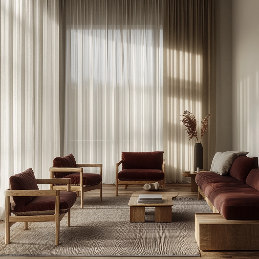 maroon carpet living room 6