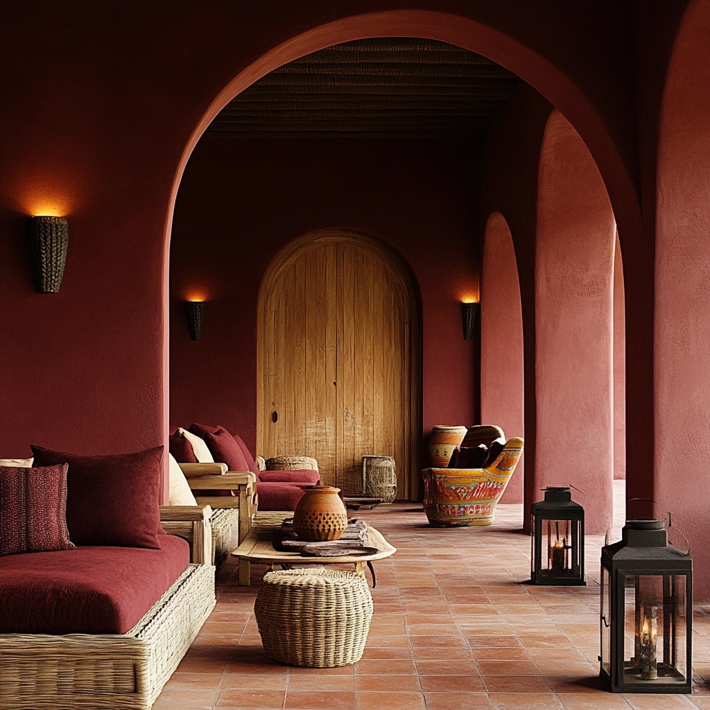 maroon carpet living room 61