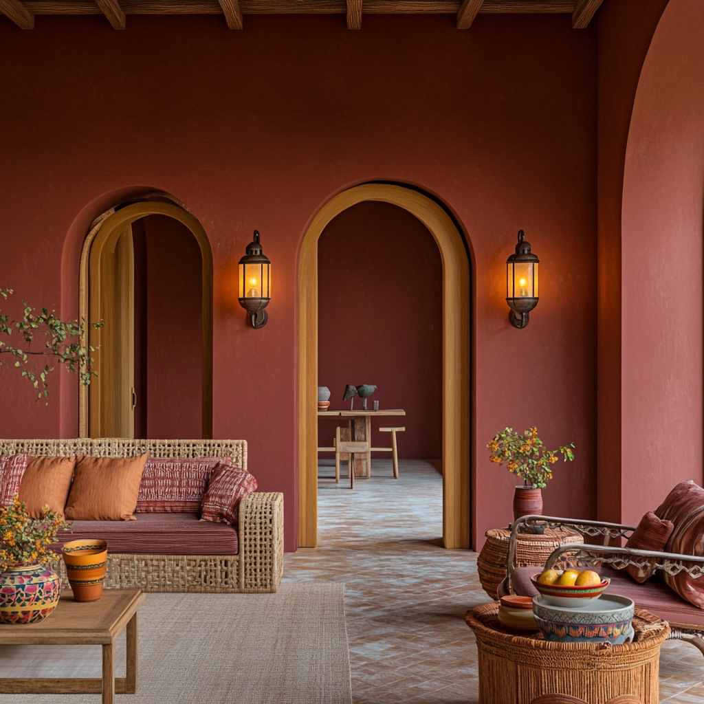 maroon carpet living room 63