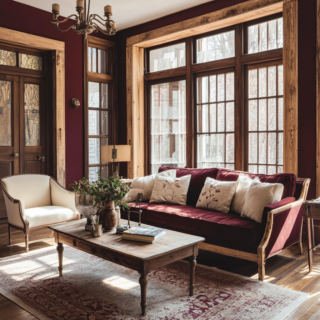 maroon carpet living room 65