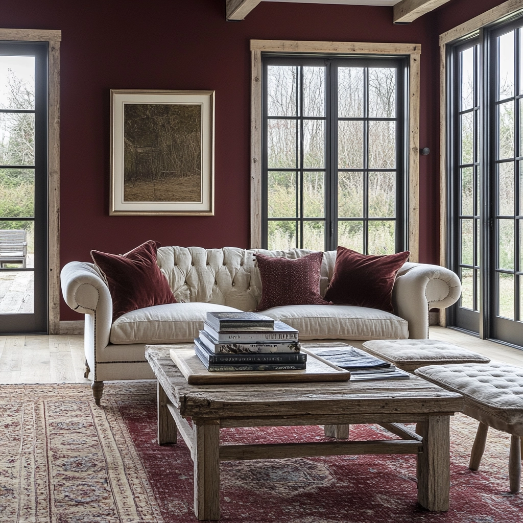 maroon carpet living room 66