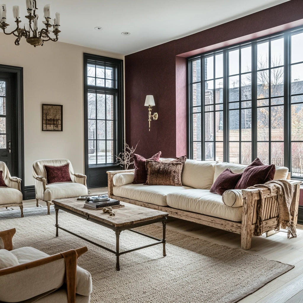maroon carpet living room 67