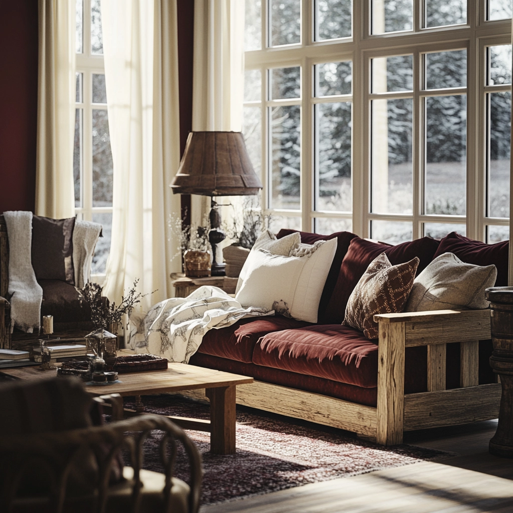 maroon carpet living room 68