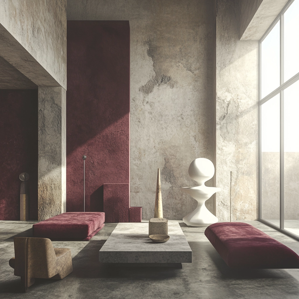 maroon carpet living room 79