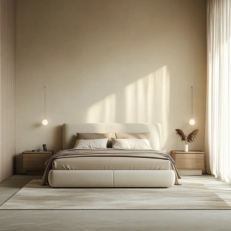 modern beige bedroom 1
