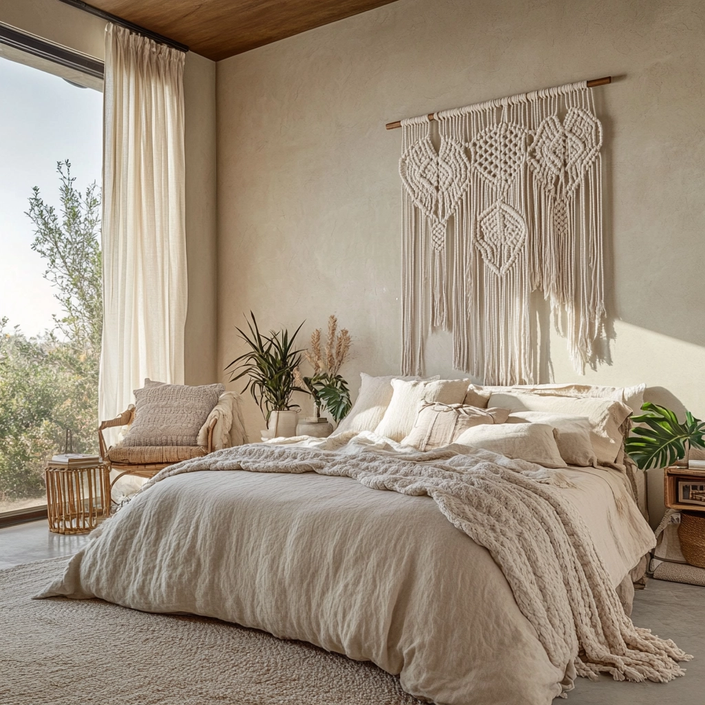 modern beige bedroom 13