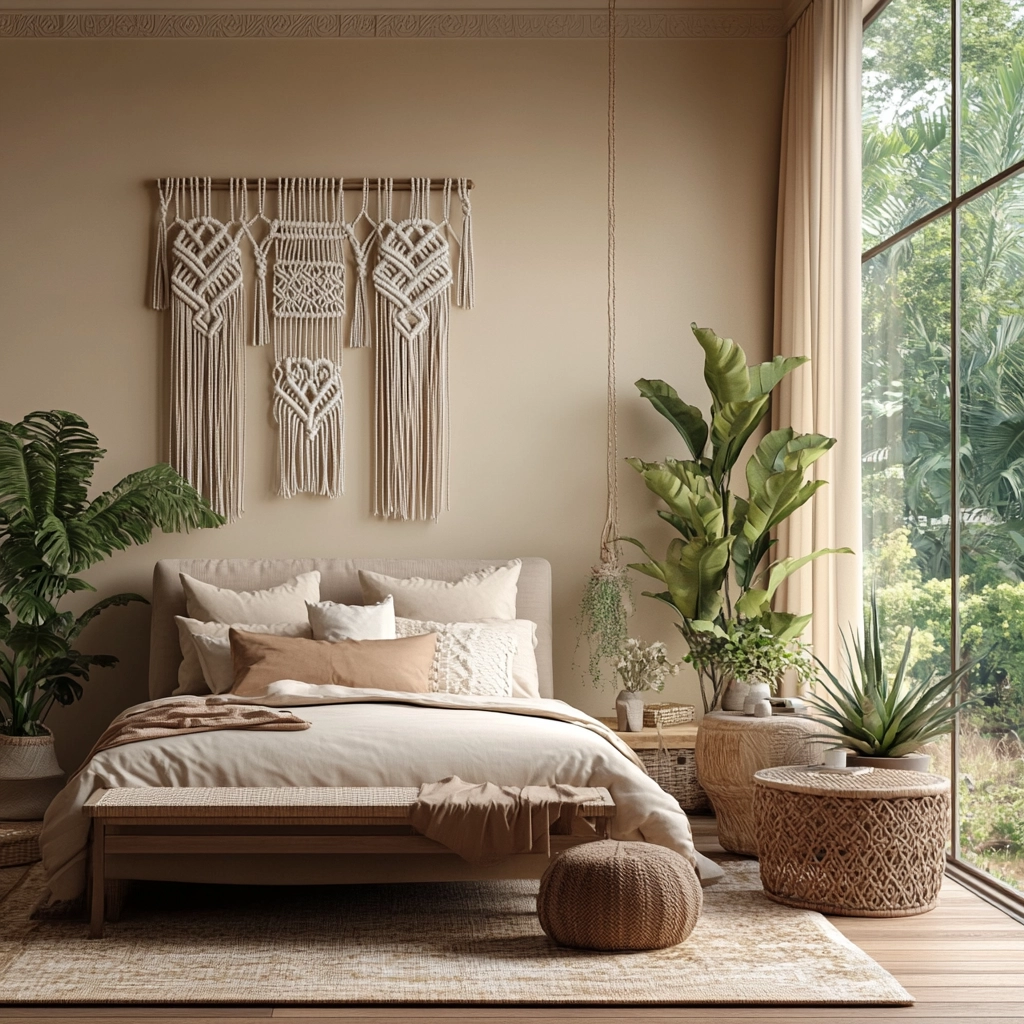 modern beige bedroom 14
