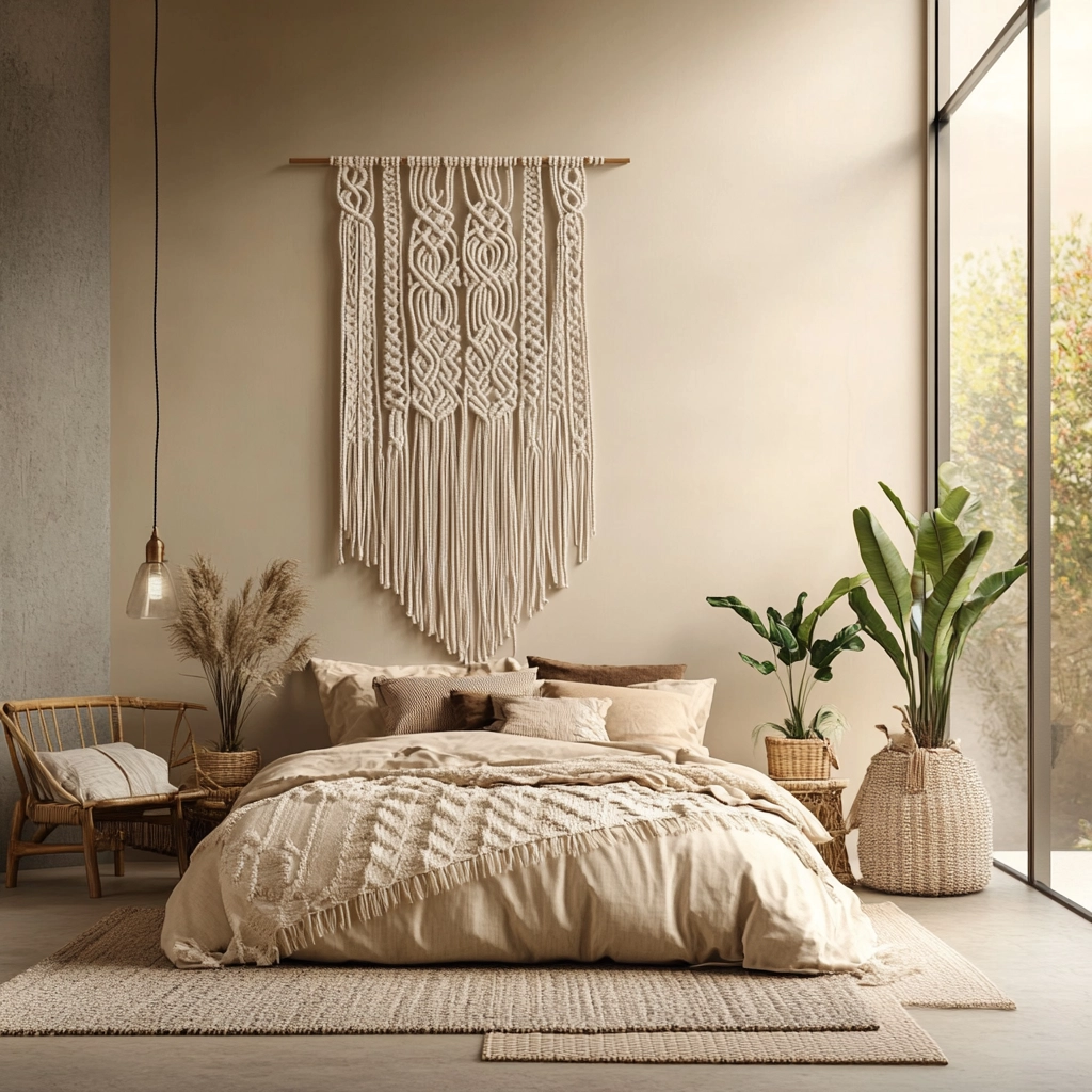 modern beige bedroom 16