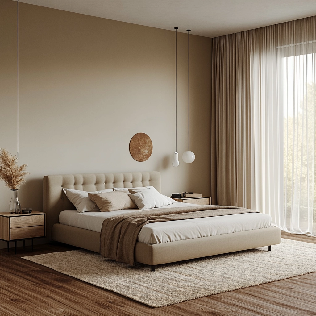 modern beige bedroom 3