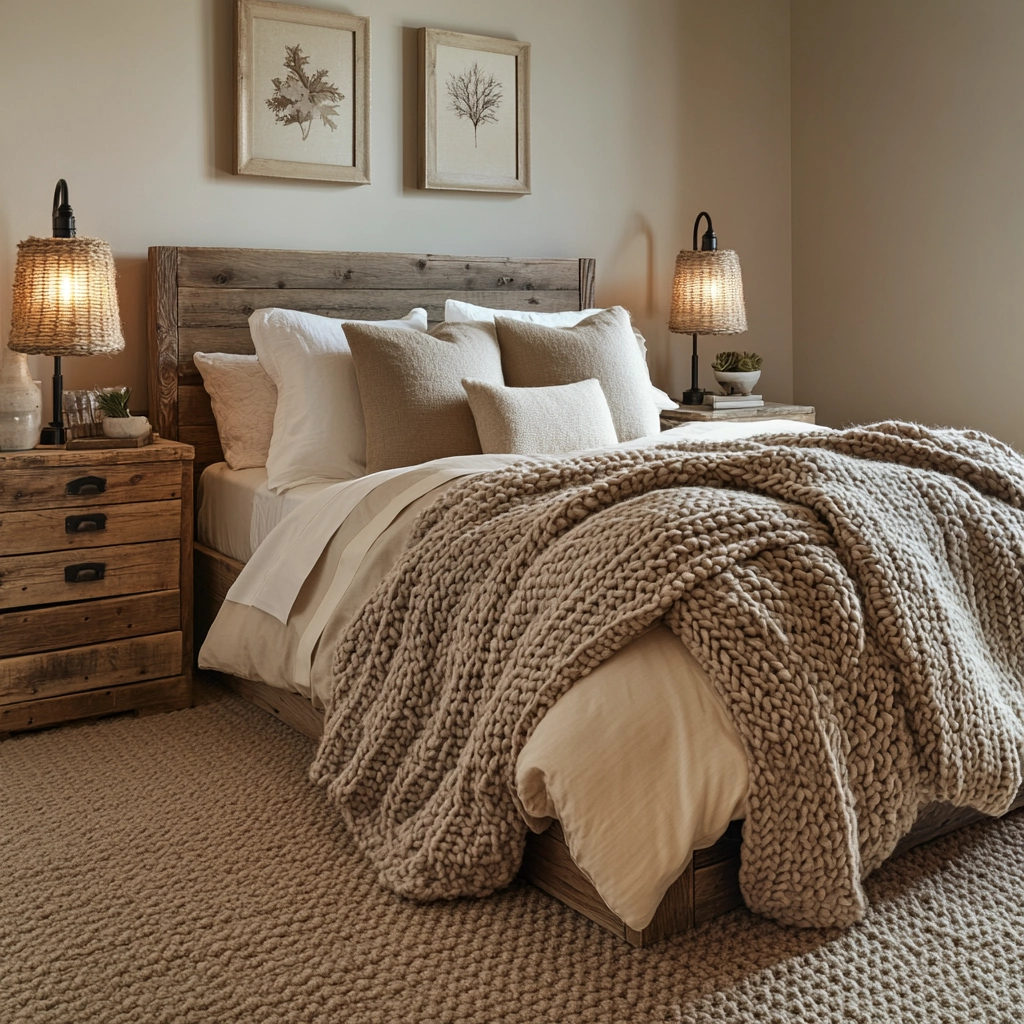 modern beige bedroom 37