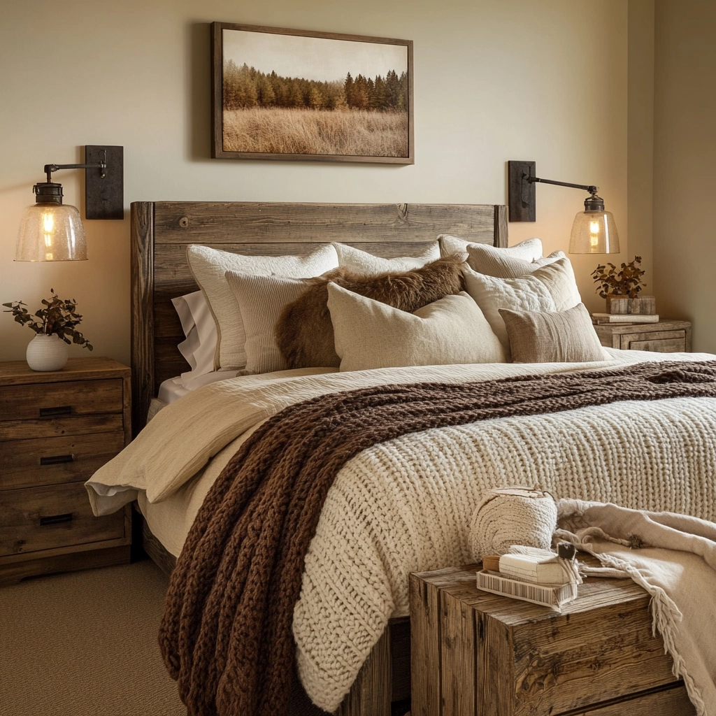 modern beige bedroom 39