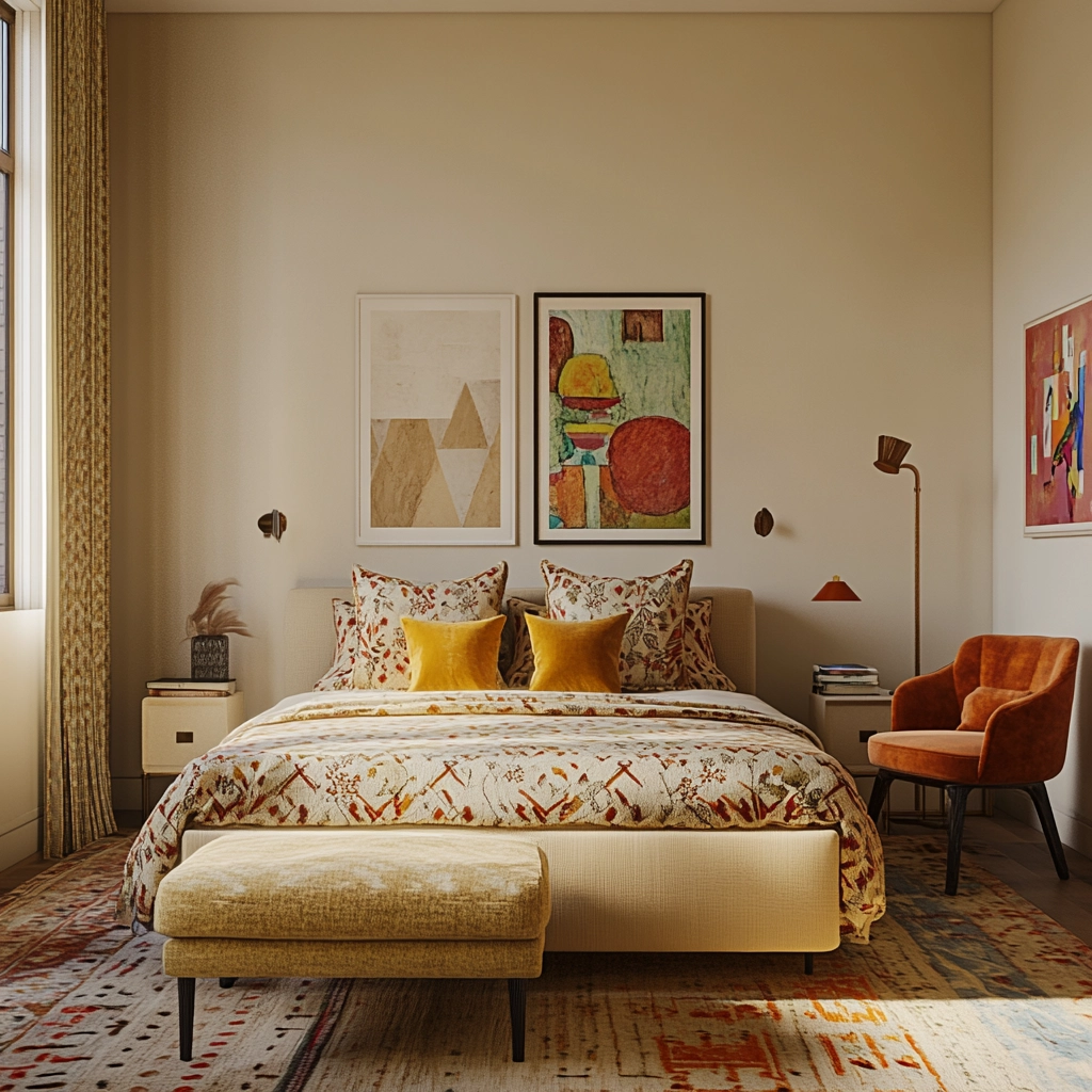modern beige bedroom 41