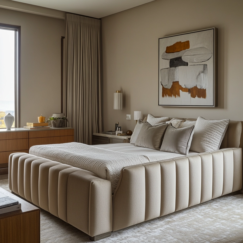 modern beige bedroom 52