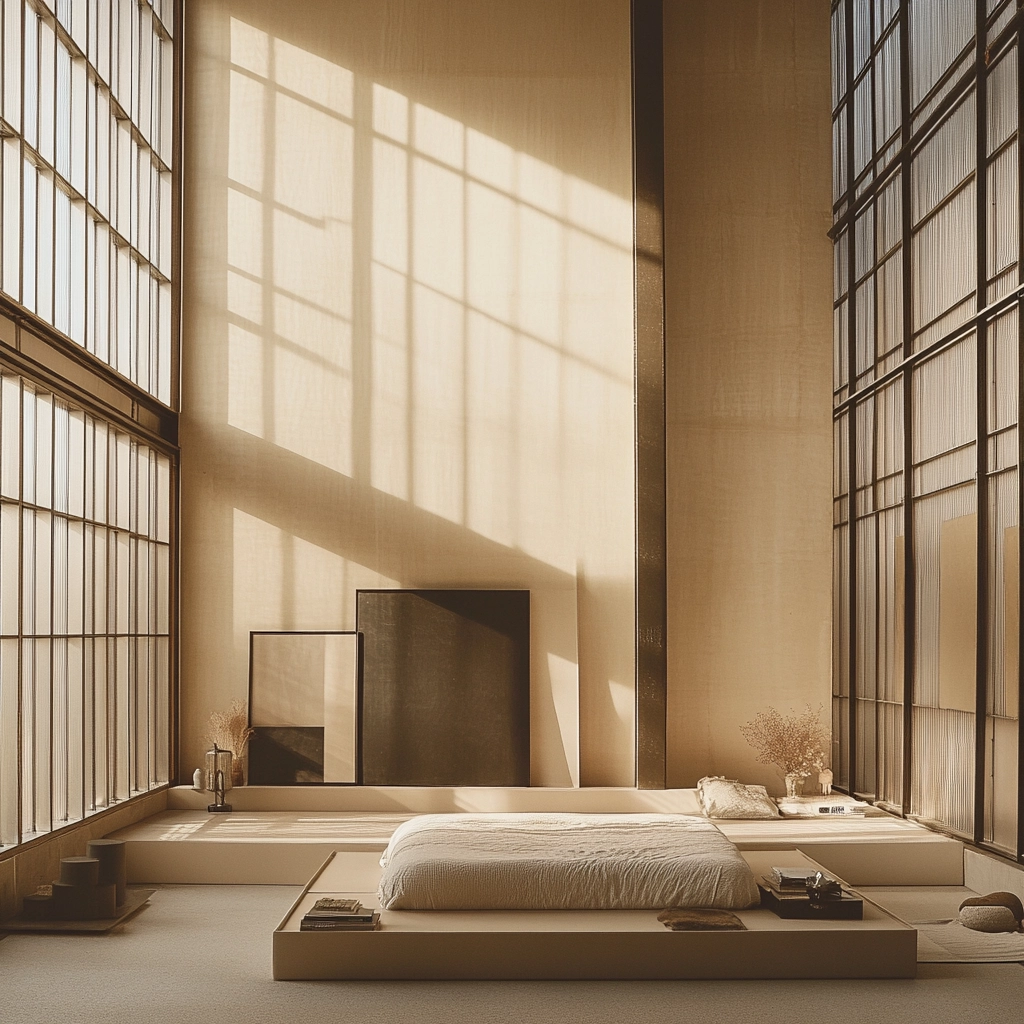 modern beige bedroom 54