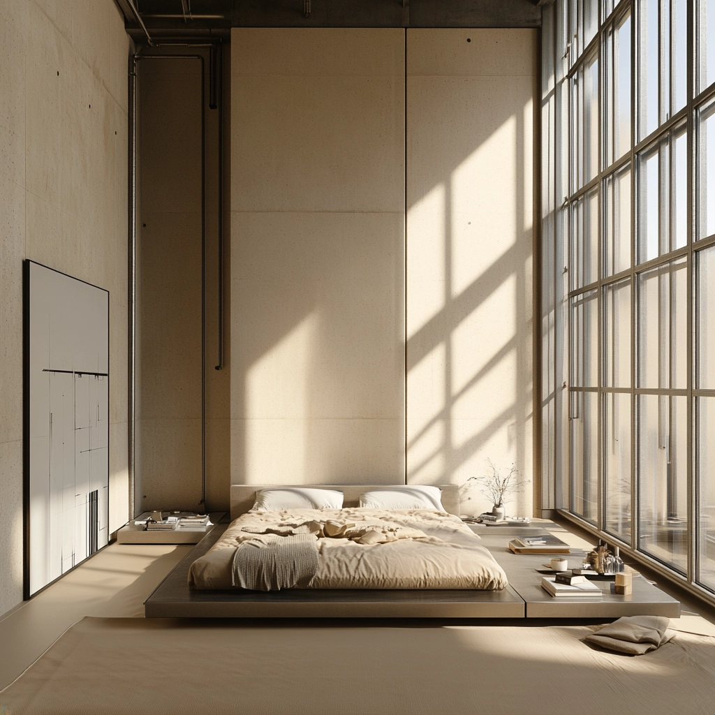 modern beige bedroom 55