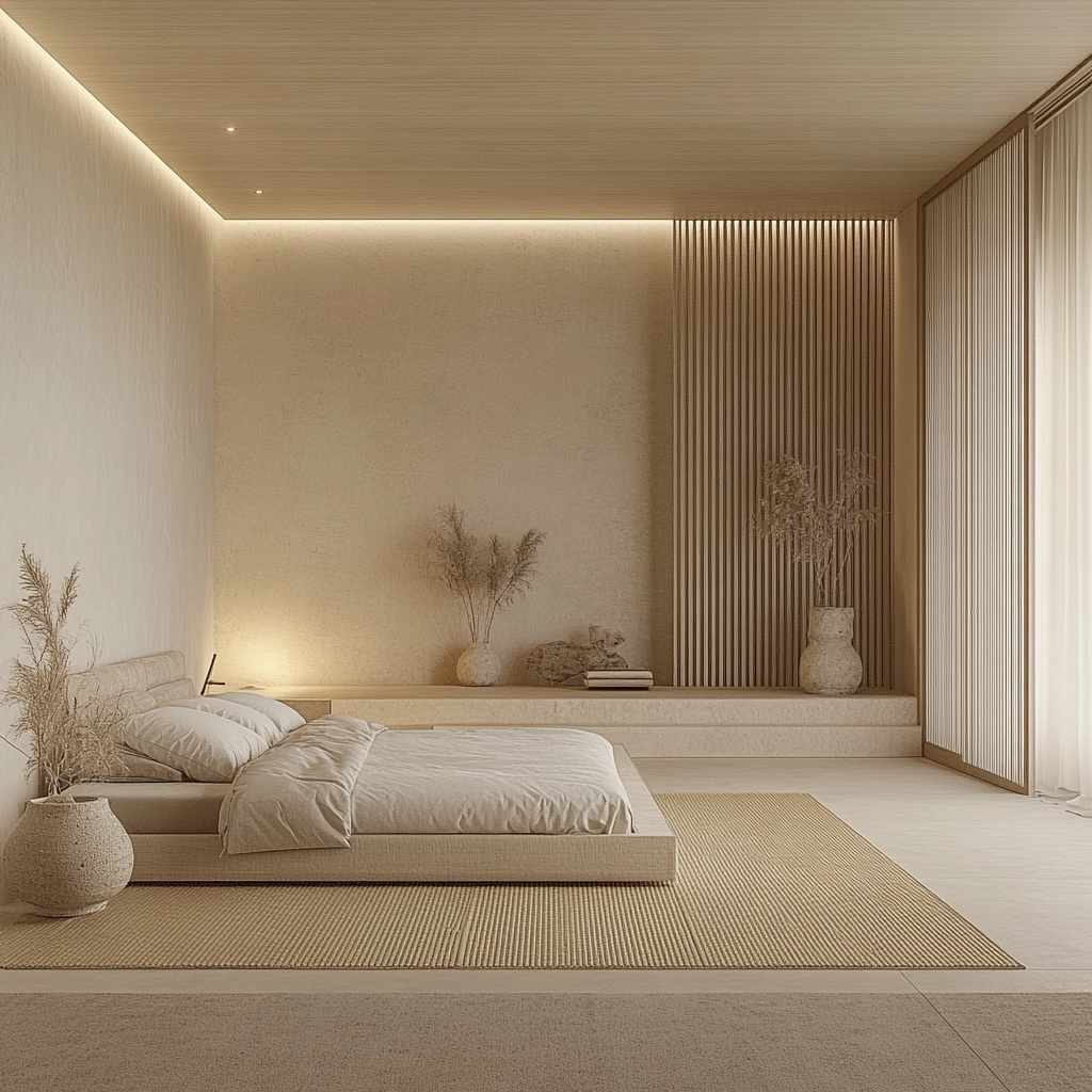 modern beige bedroom 66