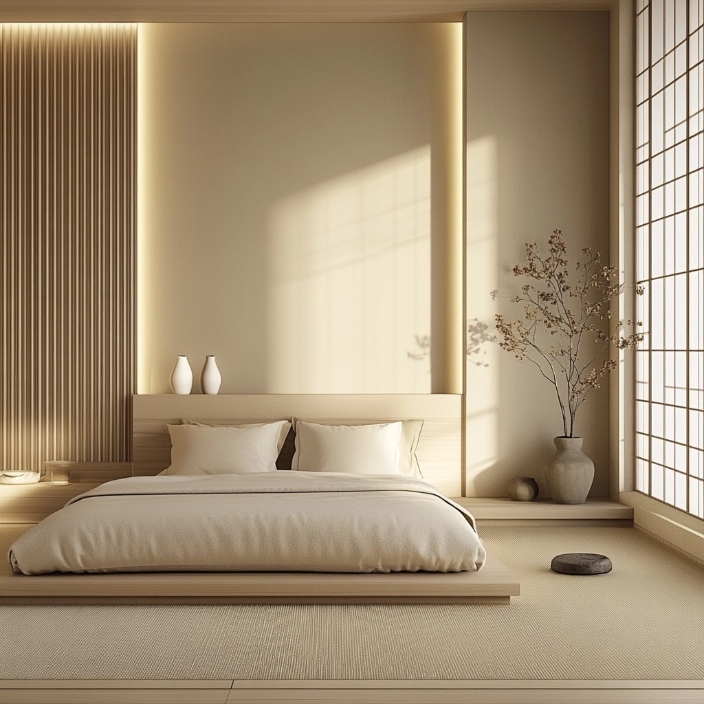 modern beige bedroom 68