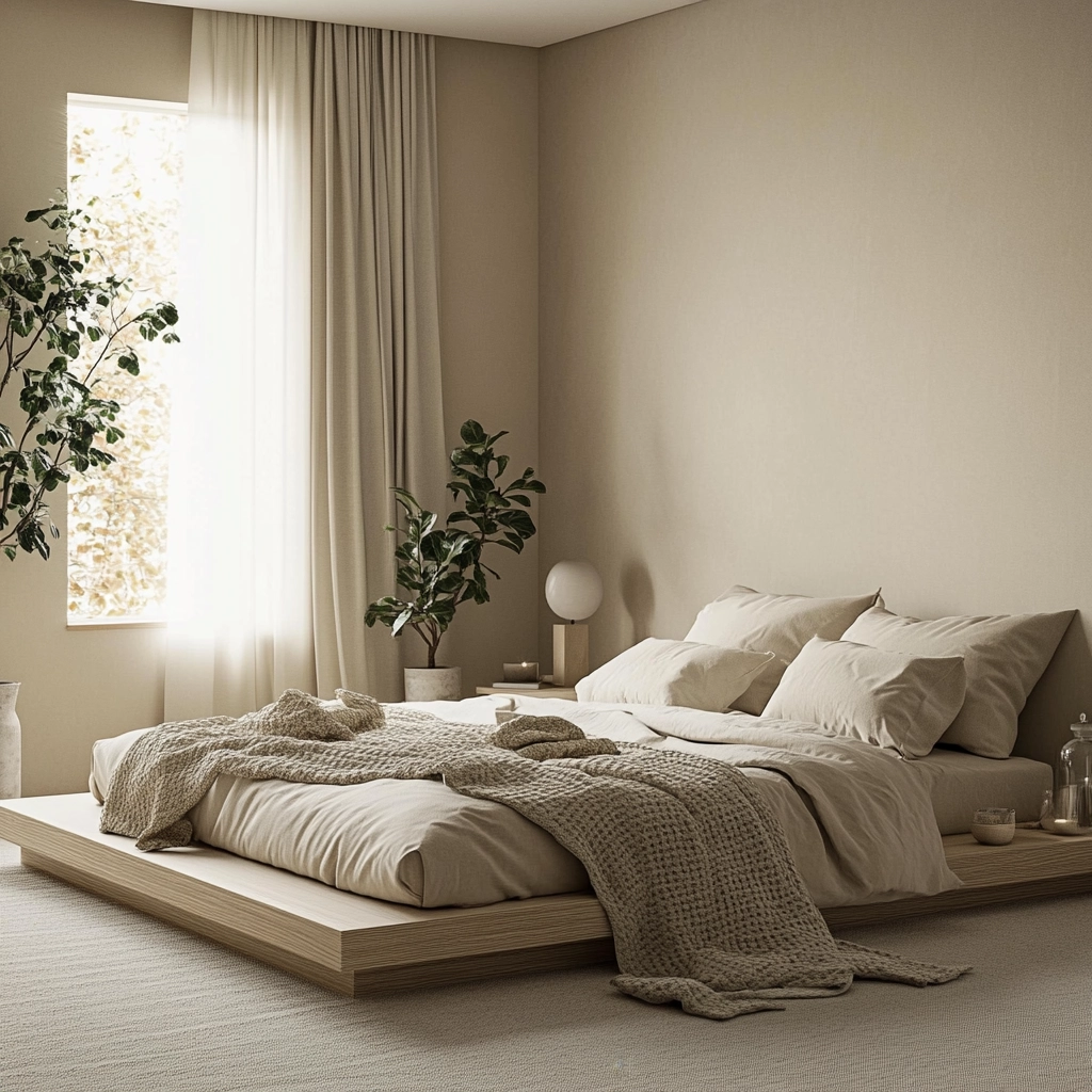 modern beige bedroom 7