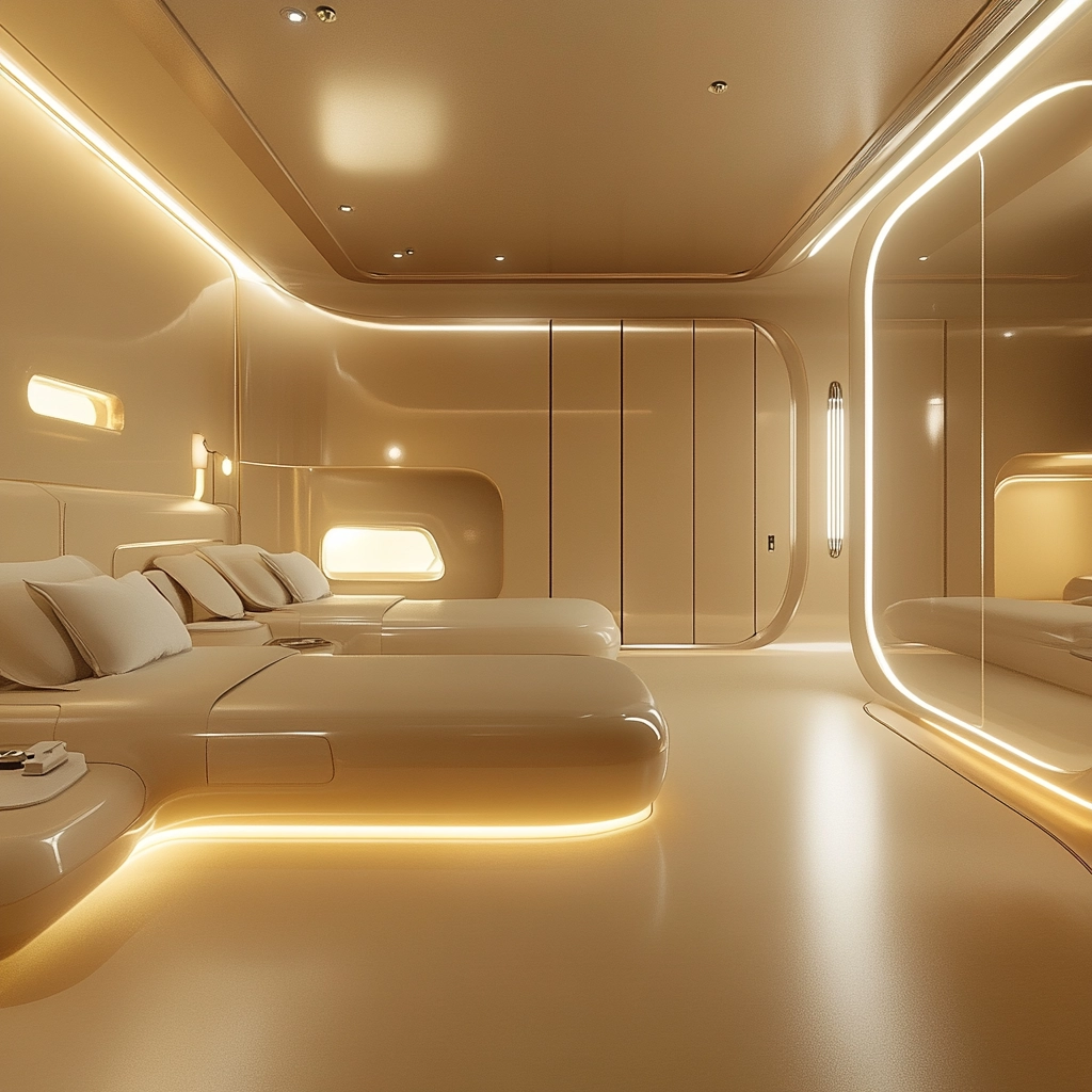 modern beige bedroom 77