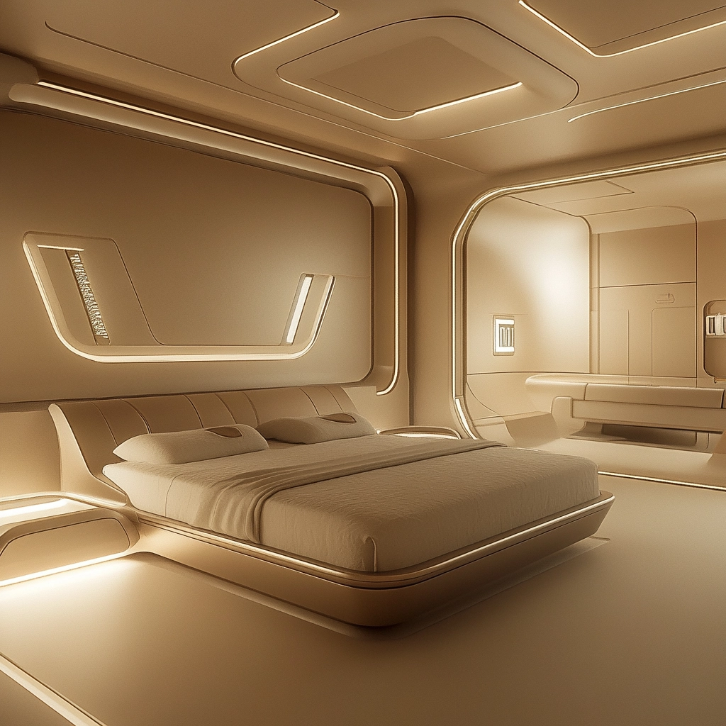 modern beige bedroom 79