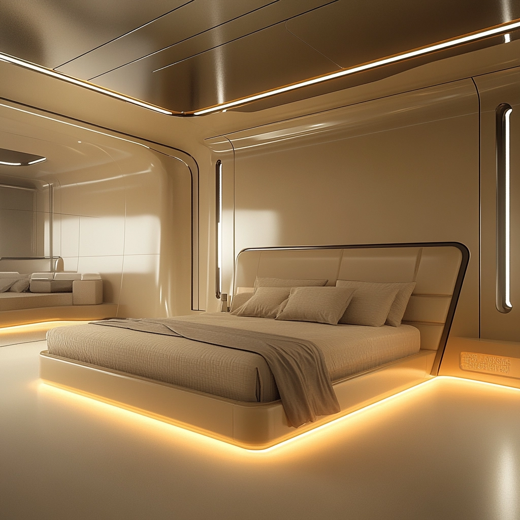 modern beige bedroom 80