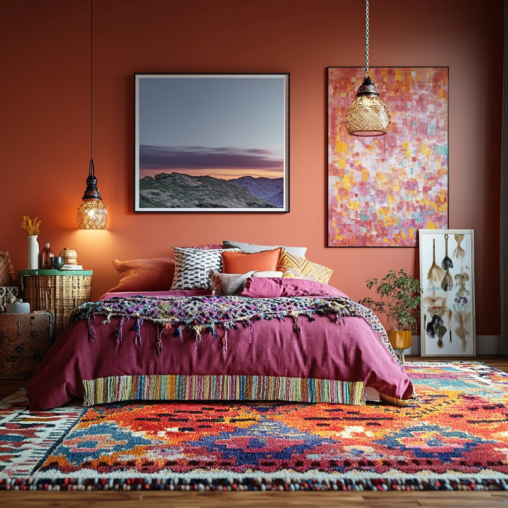 moroccan rug bedroom 16