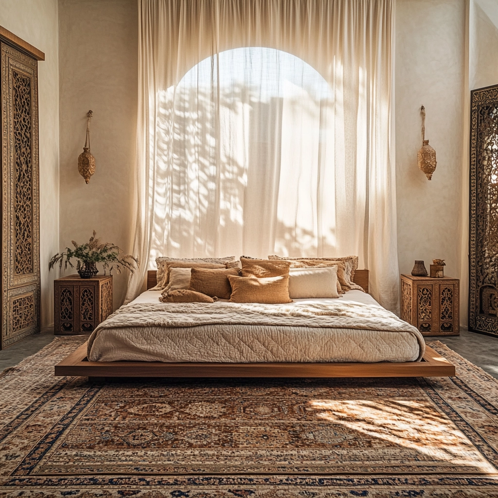 moroccan rug bedroom 2
