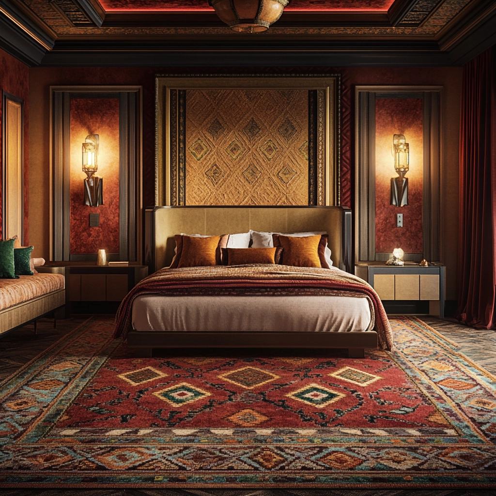 moroccan rug bedroom 57