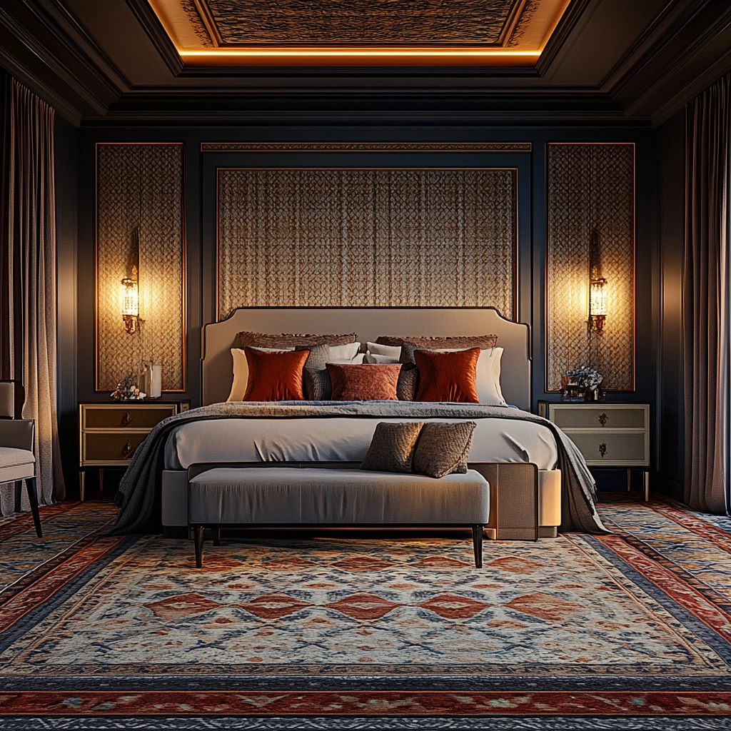 moroccan rug bedroom 58