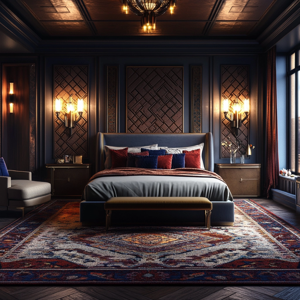 moroccan rug bedroom 60