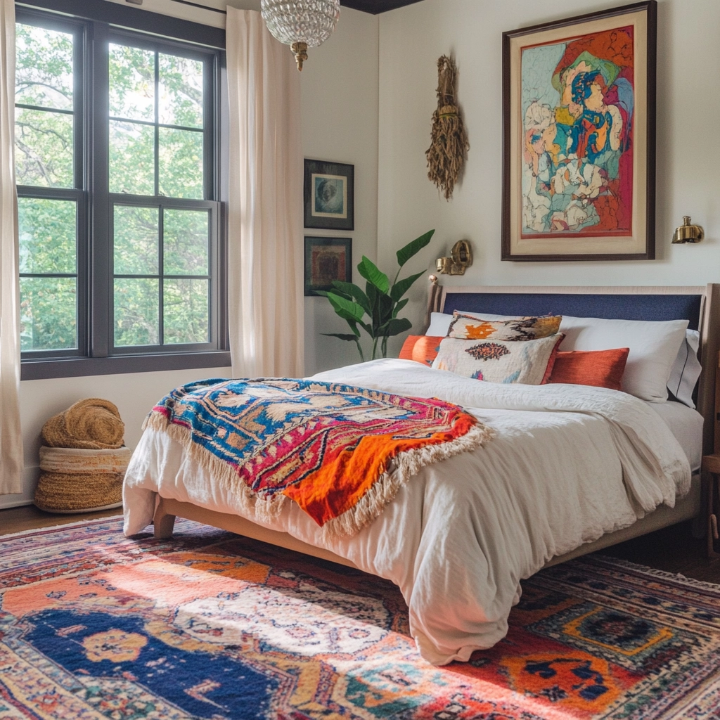 moroccan rug bedroom 61