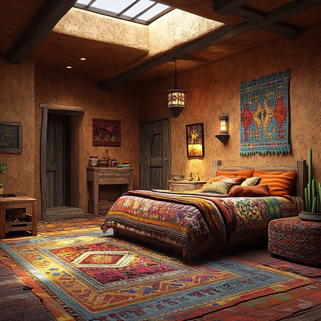 moroccan rug bedroom 66