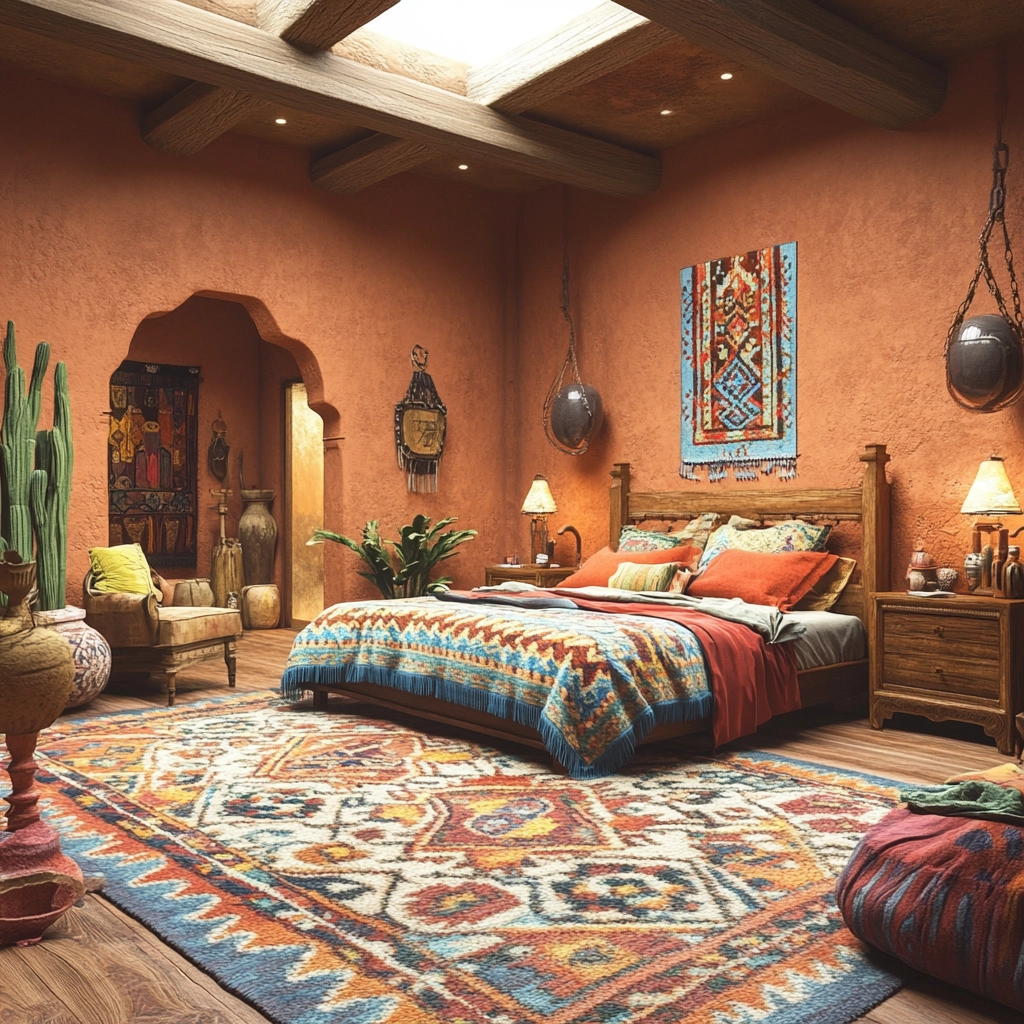 moroccan rug bedroom 68