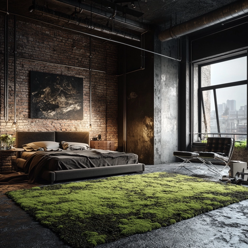 moss rug bedroom 13