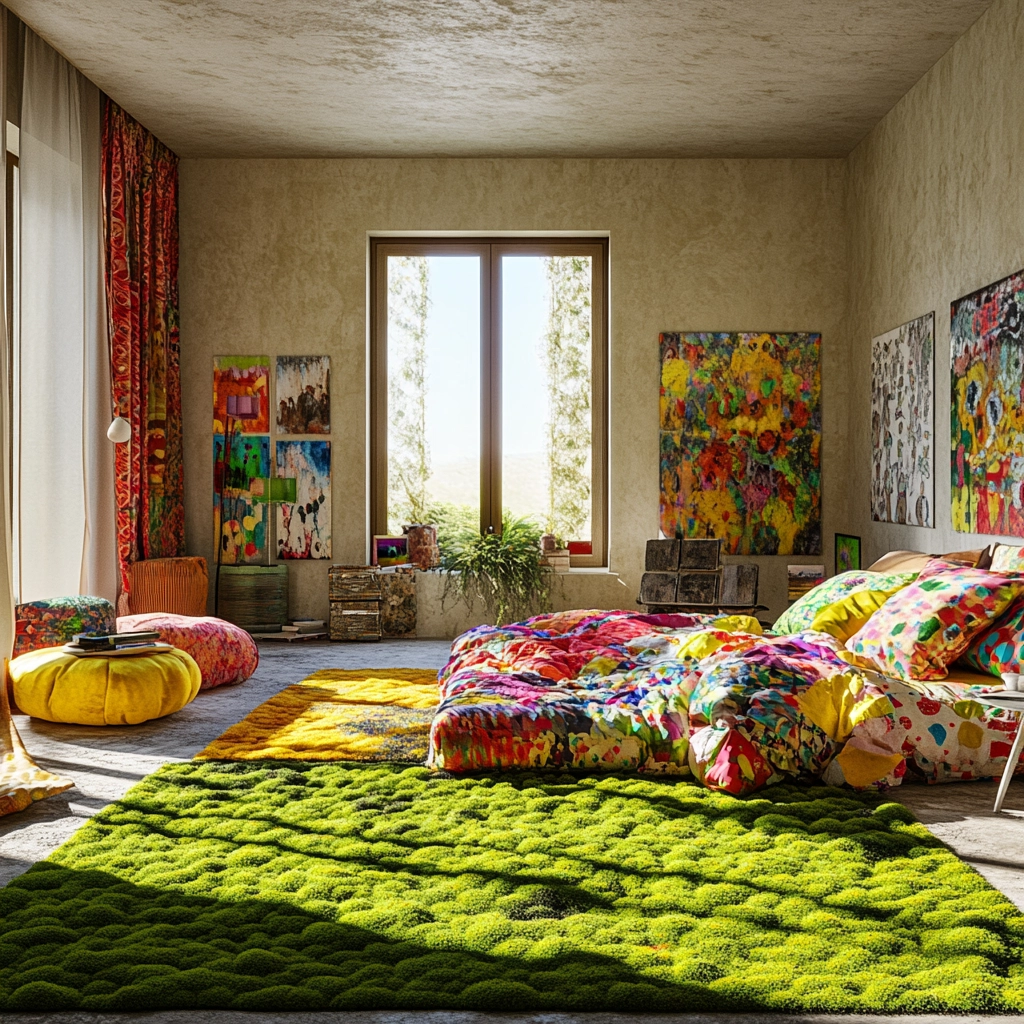 moss rug bedroom 80