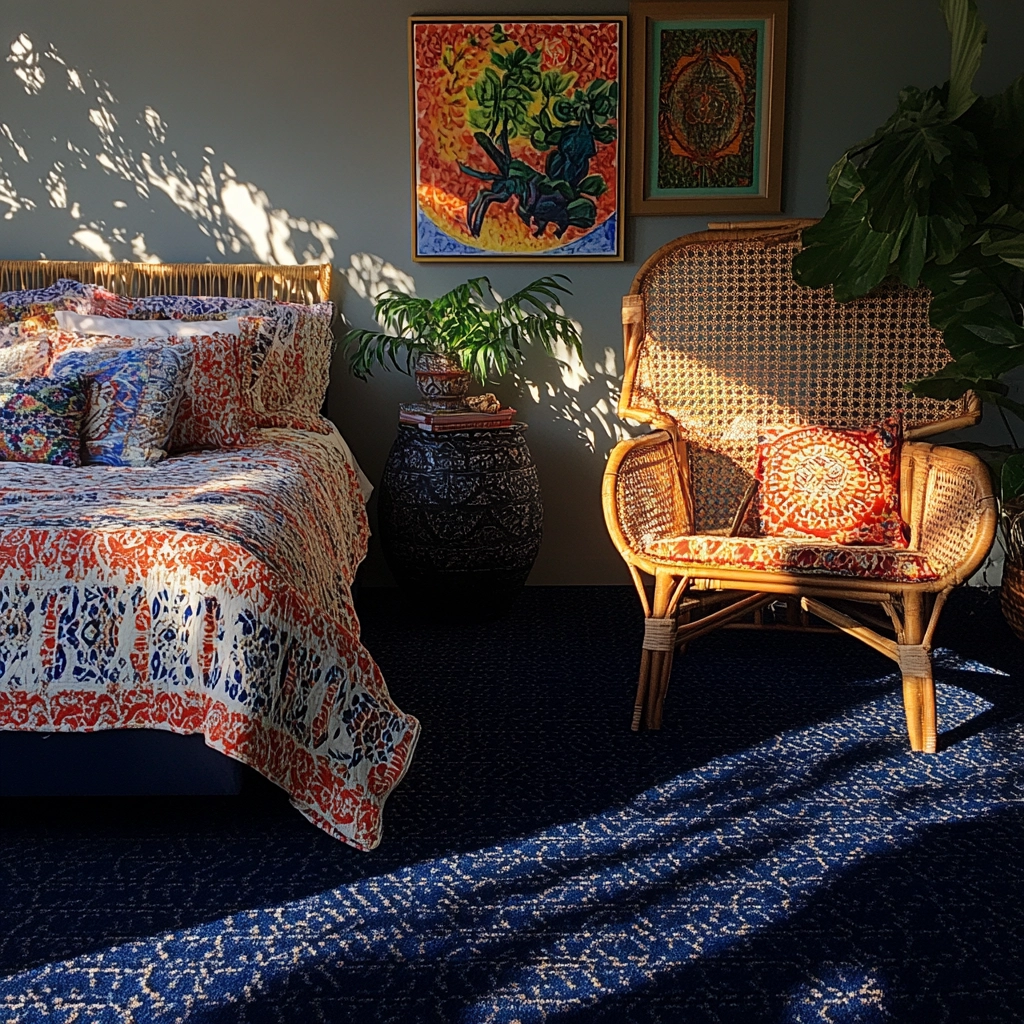 navy carpet bedroom 10