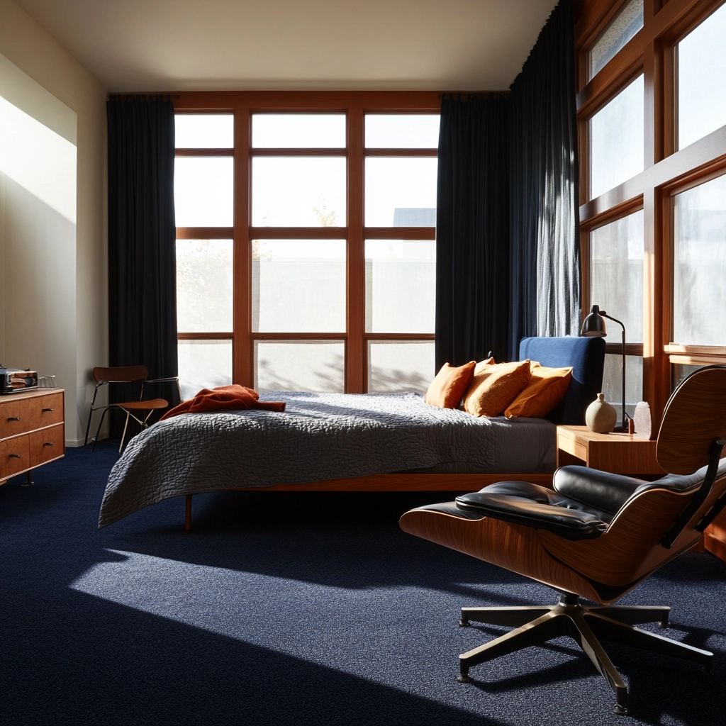 navy carpet bedroom 13