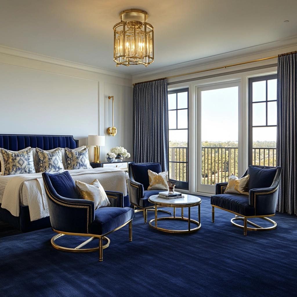 navy carpet bedroom 33