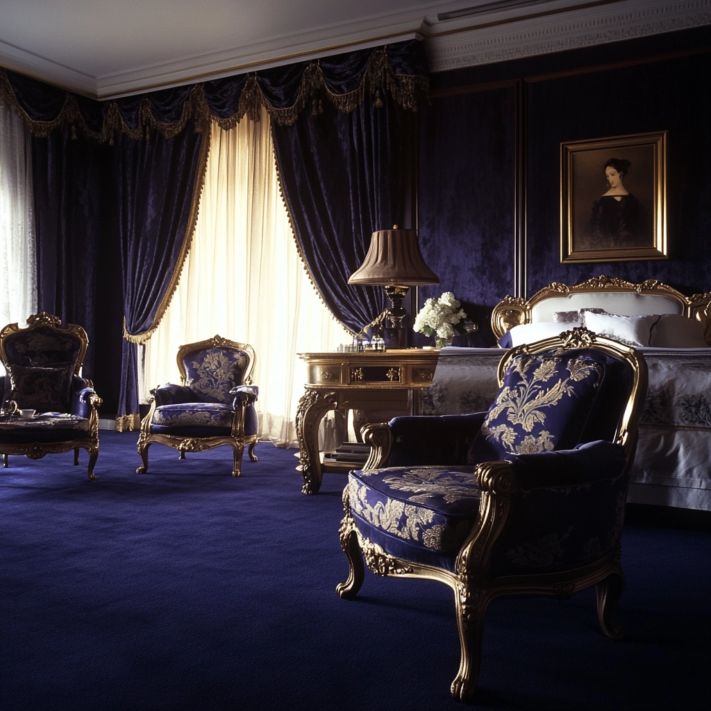 navy carpet bedroom 40
