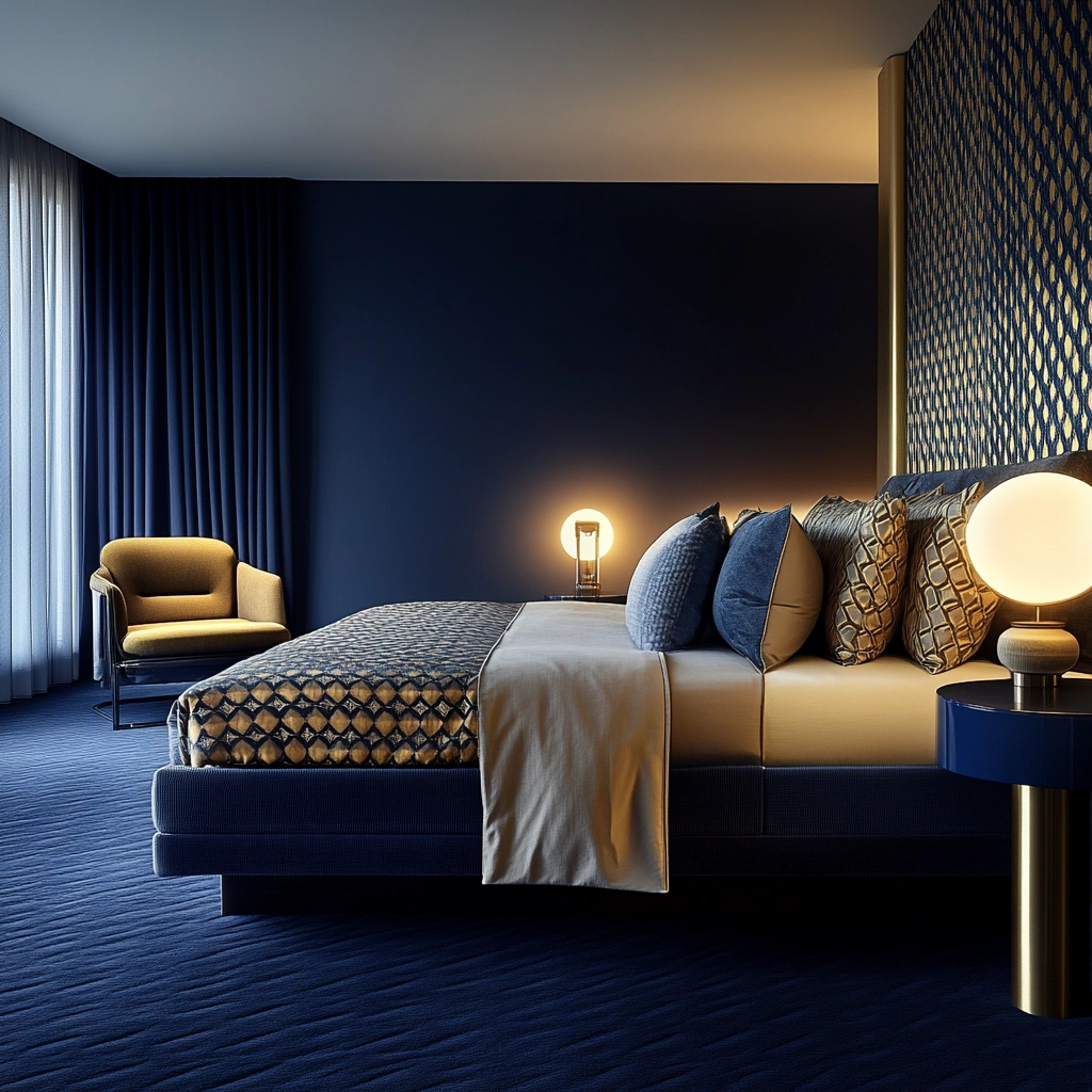 navy carpet bedroom 5