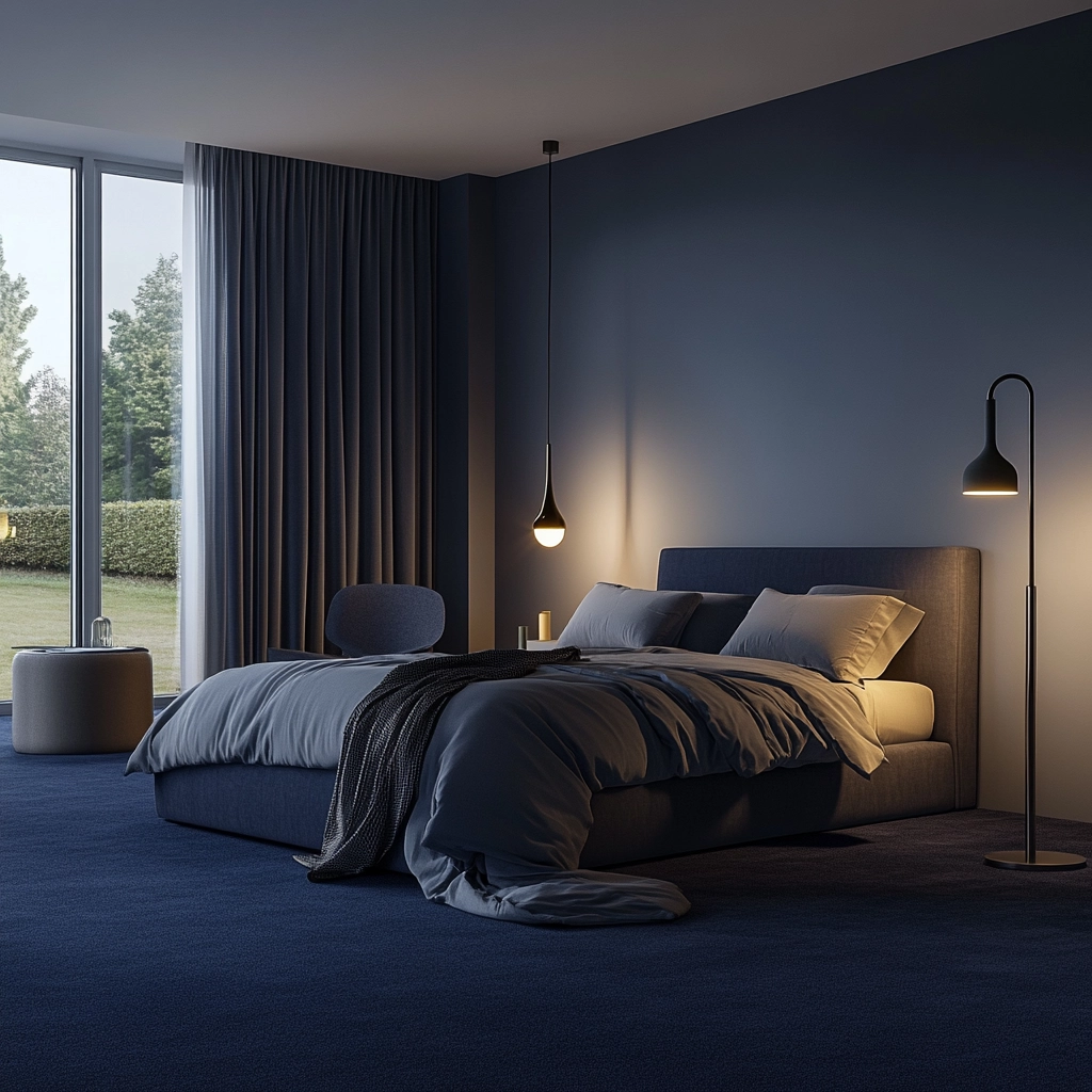 navy carpet bedroom 50