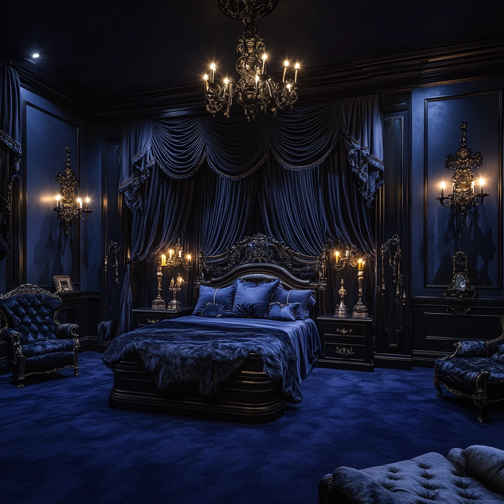 navy carpet bedroom 53