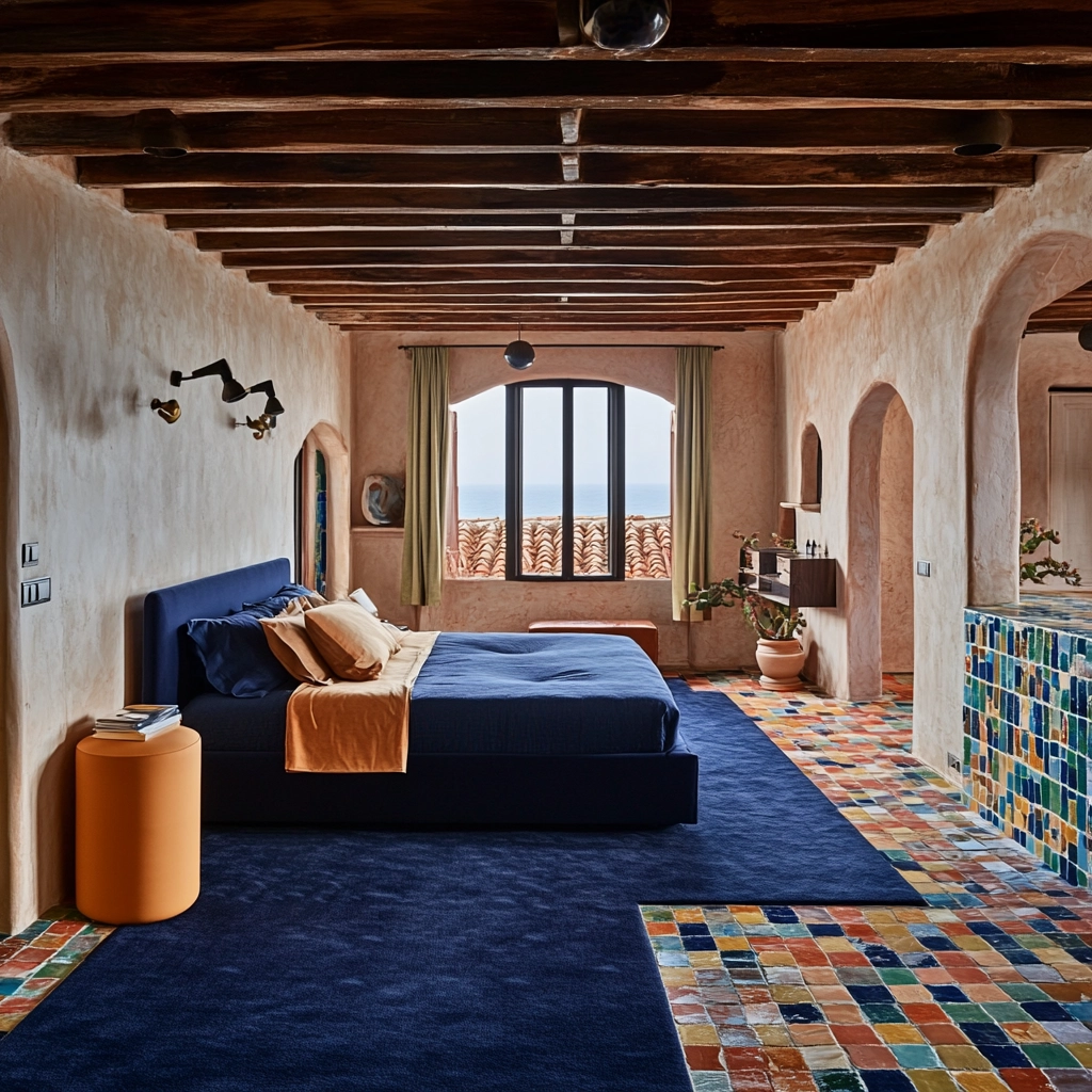 navy carpet bedroom 58