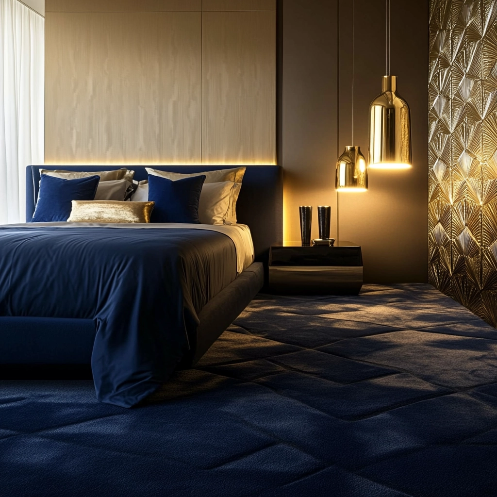 navy carpet bedroom 6