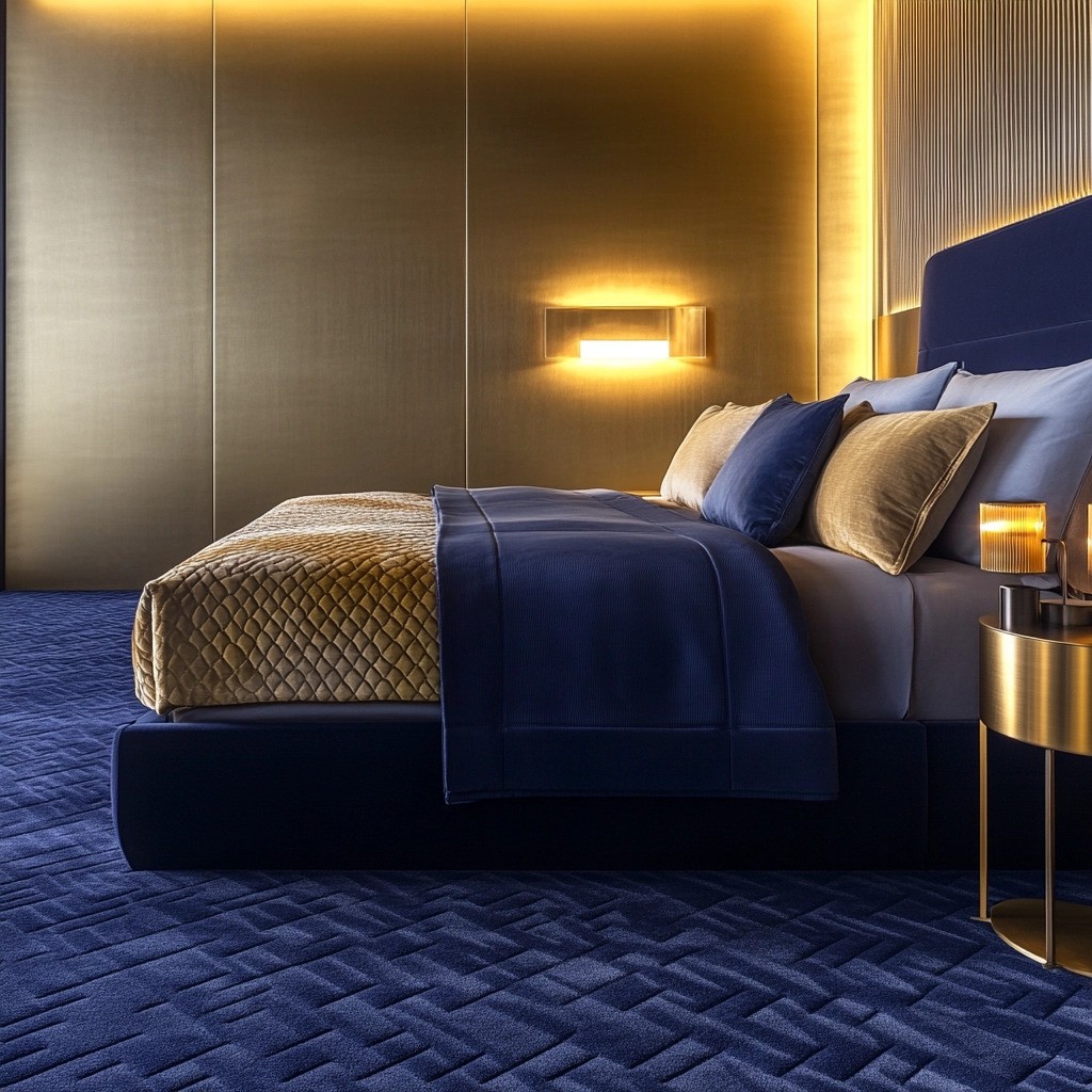 navy carpet bedroom 7
