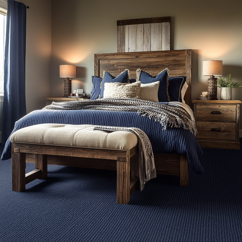 navy carpet bedroom 70