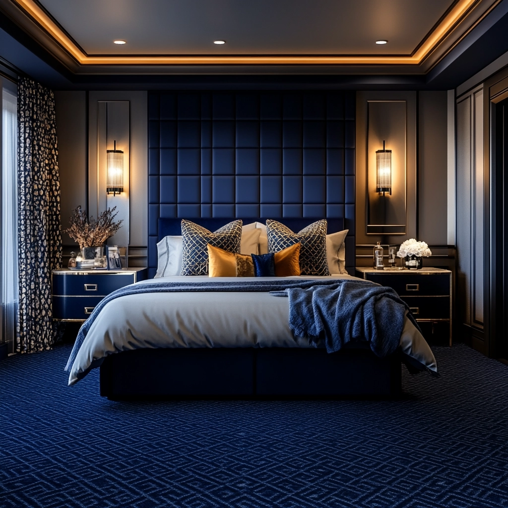 navy carpet bedroom 78