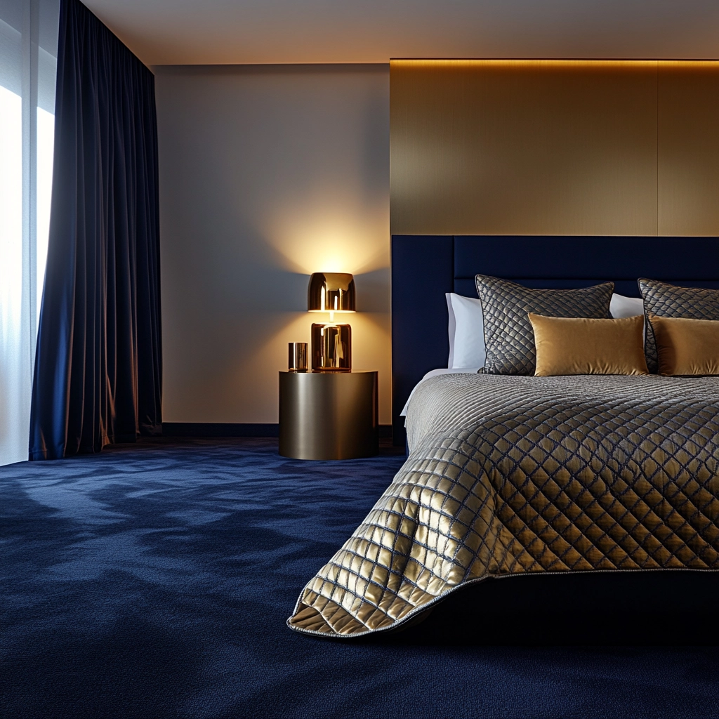 navy carpet bedroom 8