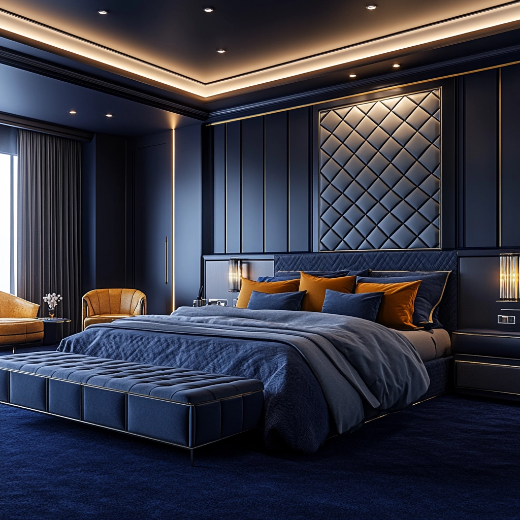 navy carpet bedroom 80