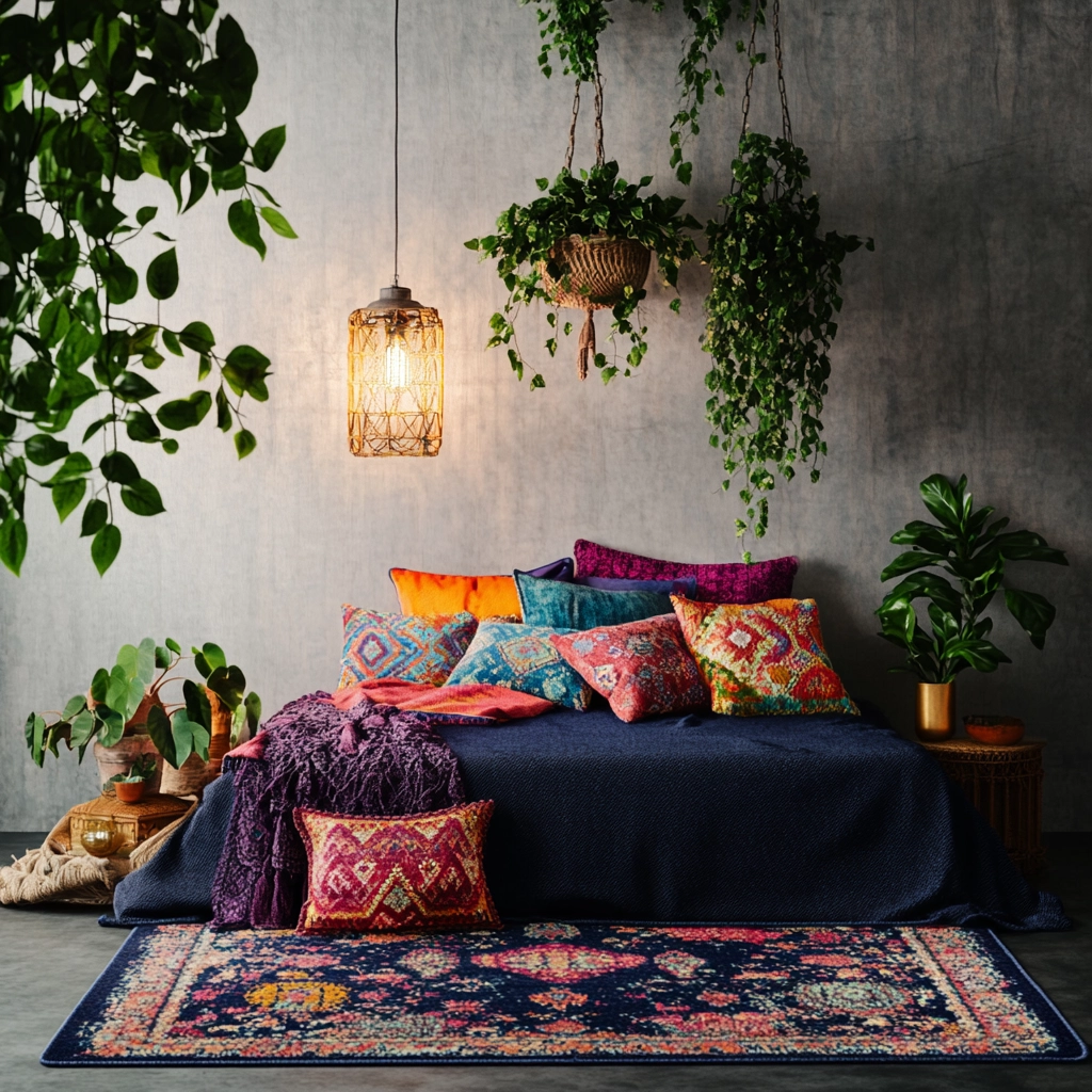 navy rug bedroom 11
